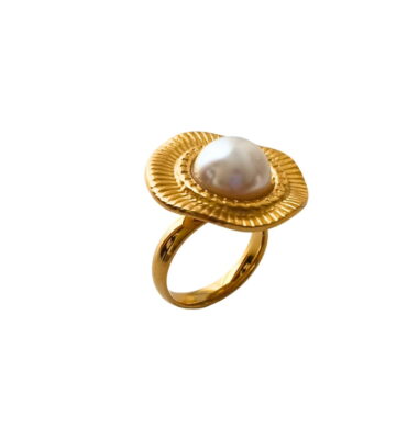 Anillo Perla Nieve