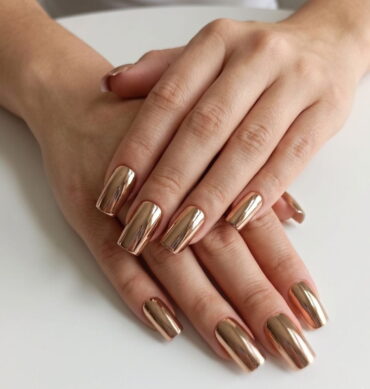 Press-On Nails Oro Rosa