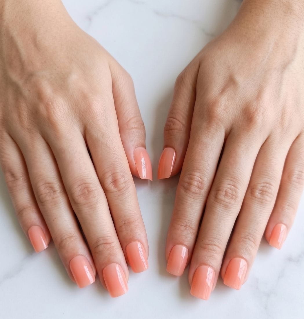 Press-On Nails Mandarina Crema