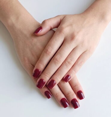 Press-On Nails Burdeo Gránate