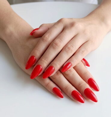Press-On Nails Rojo Festivo