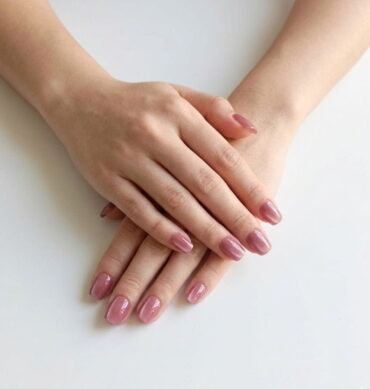 Press-On Nails Ojo de Gato Uva Rosado