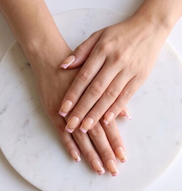 Press-On Nails Rosa Dorada