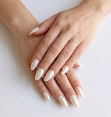 Press-On Nails Almendra Nacarada