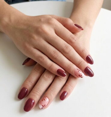 Press-On Nails Vino Francés