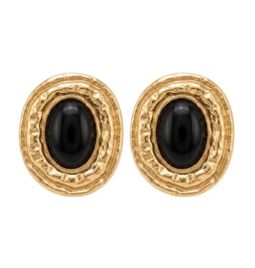 Aretes Maxi Perla Ébano