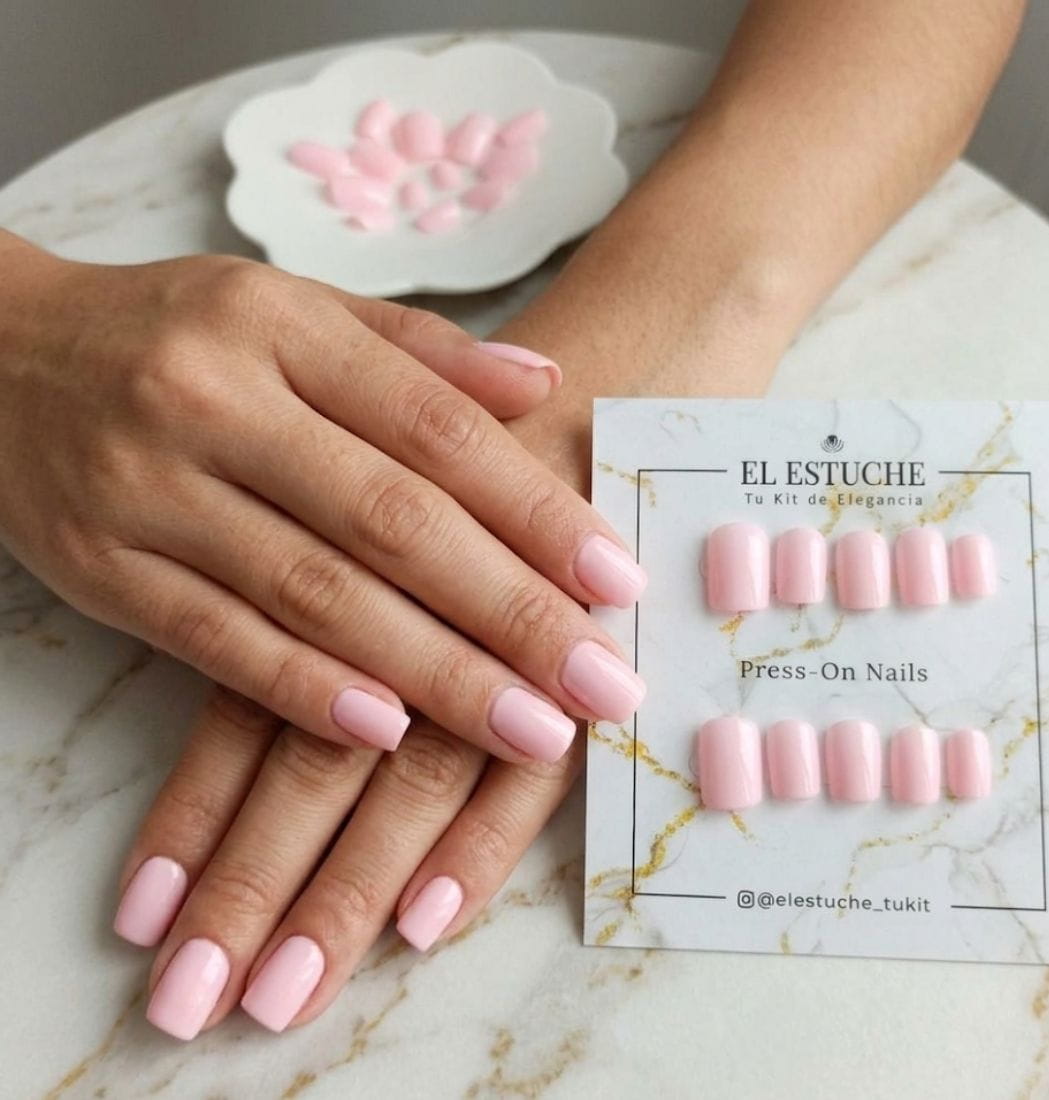Press-On Nails Elegancia Rosa