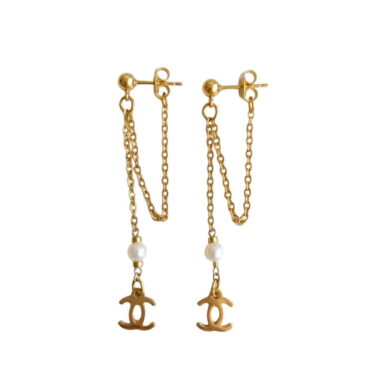 Aretes Cadenitas & Perlas