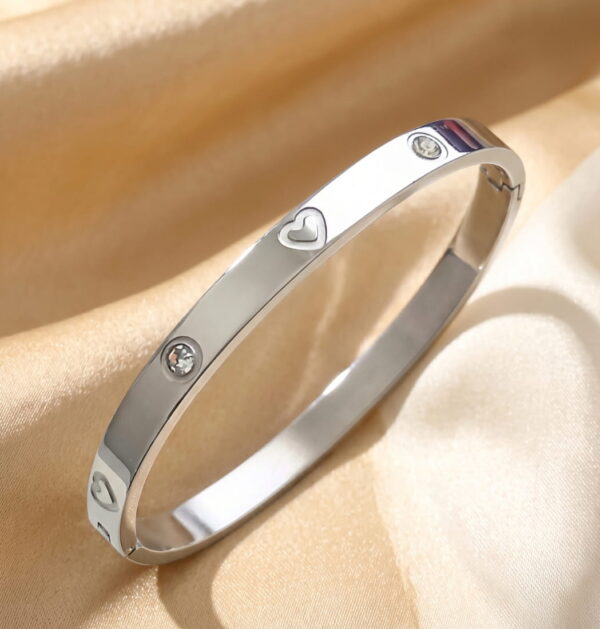 210 Brazalete Corazón & Cristal