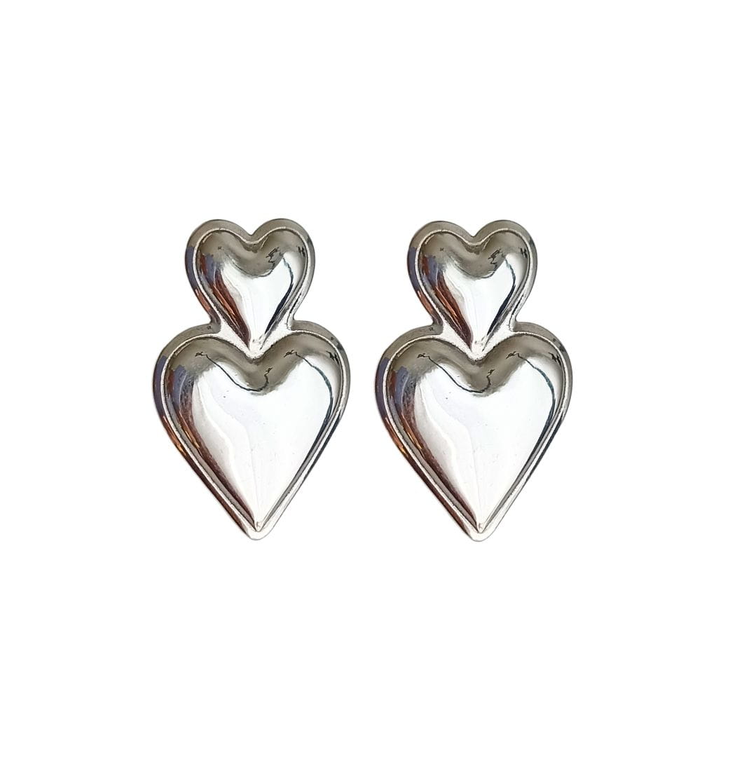 Aretes Doble Corazón