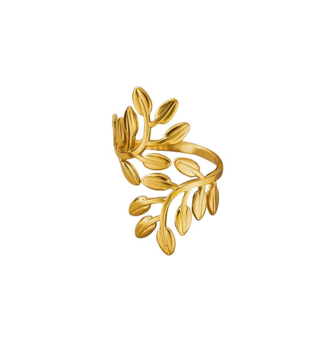 Anillo Laurel Dorado