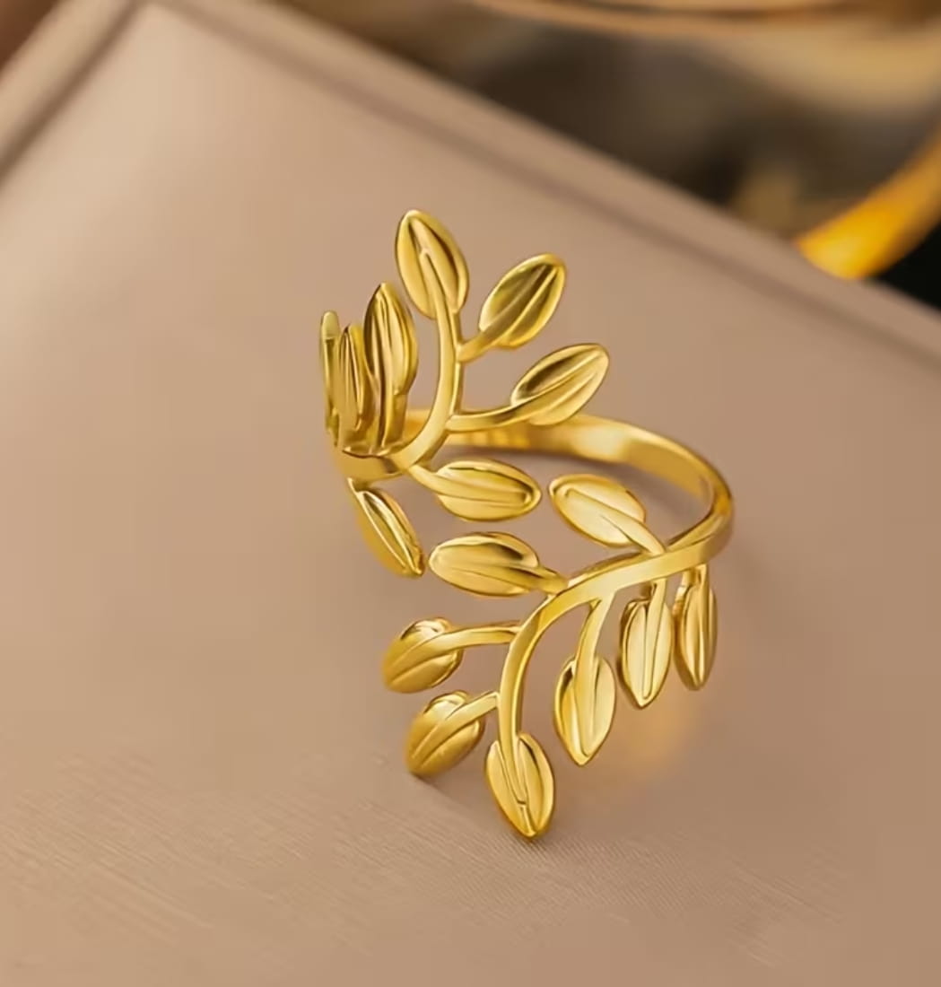 Anillo Laurel Dorado - Imagen 4