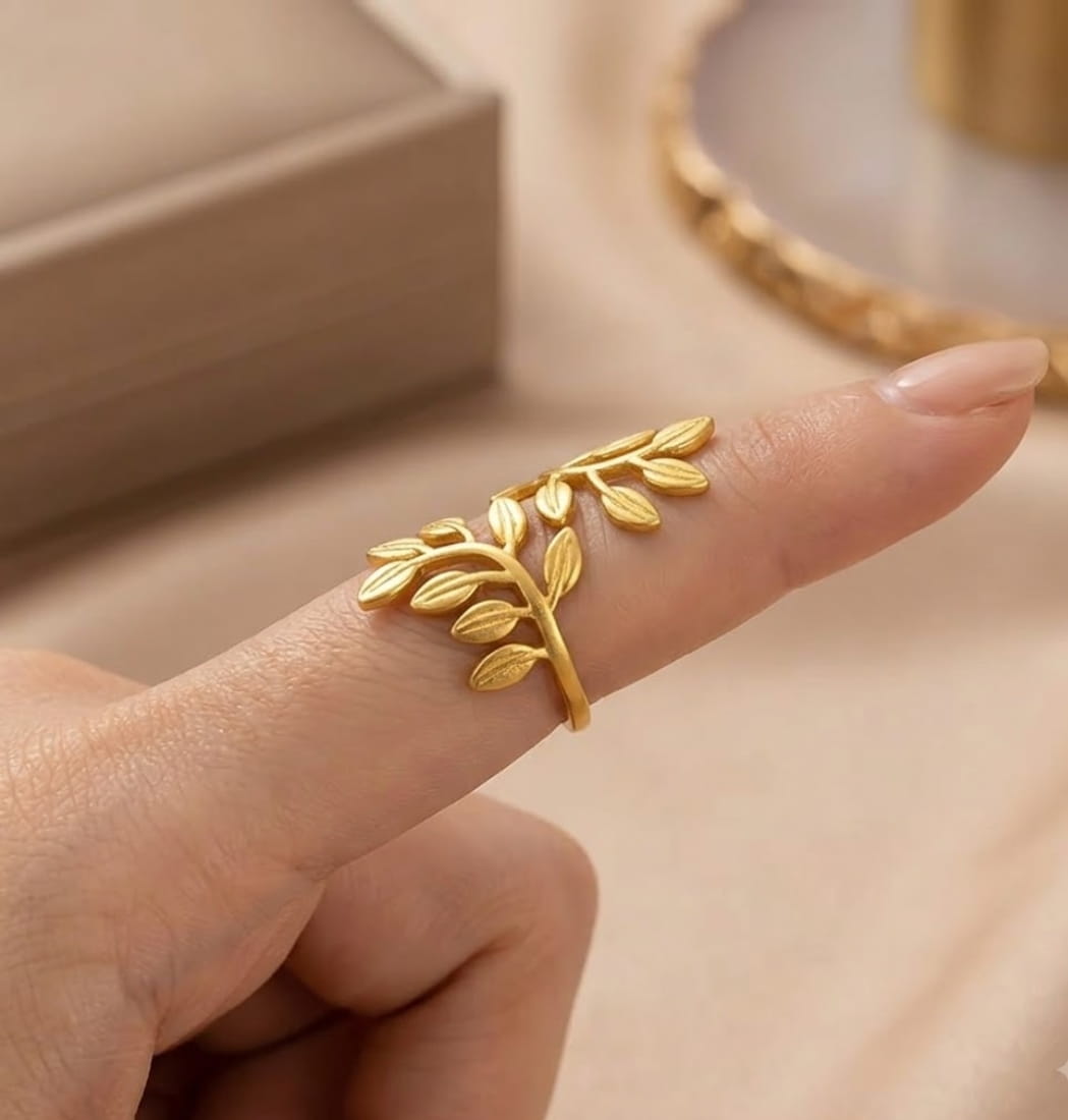Anillo Laurel Dorado - Imagen 3