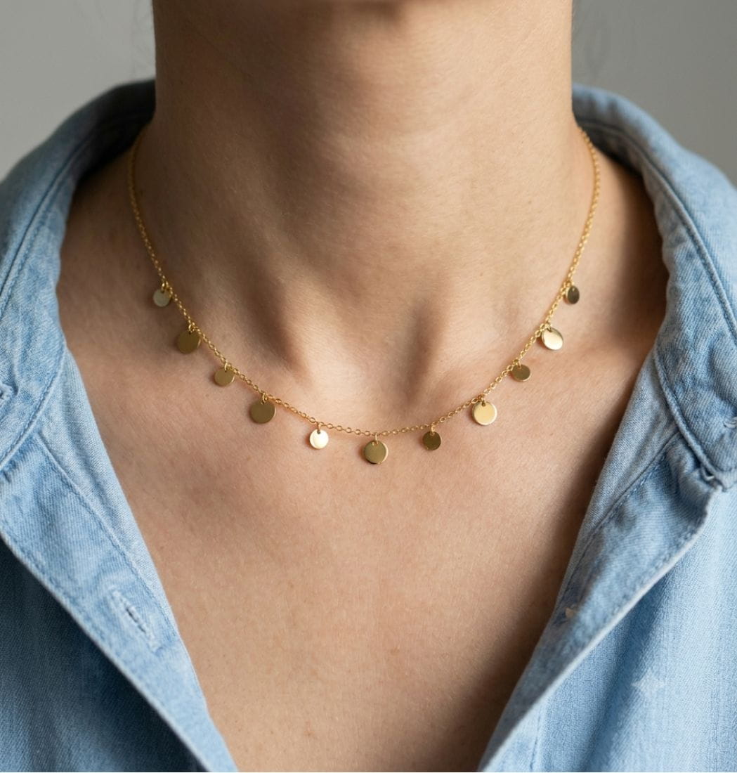 Collar Lunares Dorados - Imagen 2