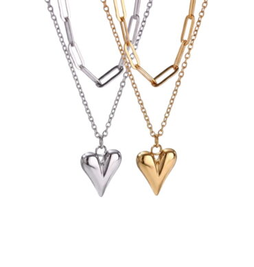Collar Corazón & Eslabón