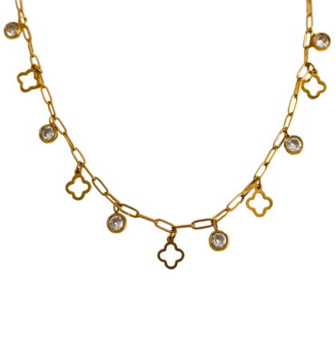 Collar Clover Cristal