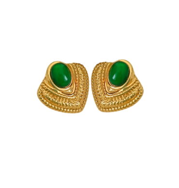 16.1 Aretes Verde Realeza
