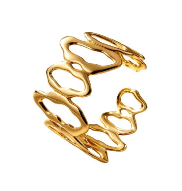34 Brazalete Coral Dorado